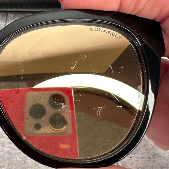 Acetate CC Butterfly Sunglasses 5414 Black - Picture 7 of 8